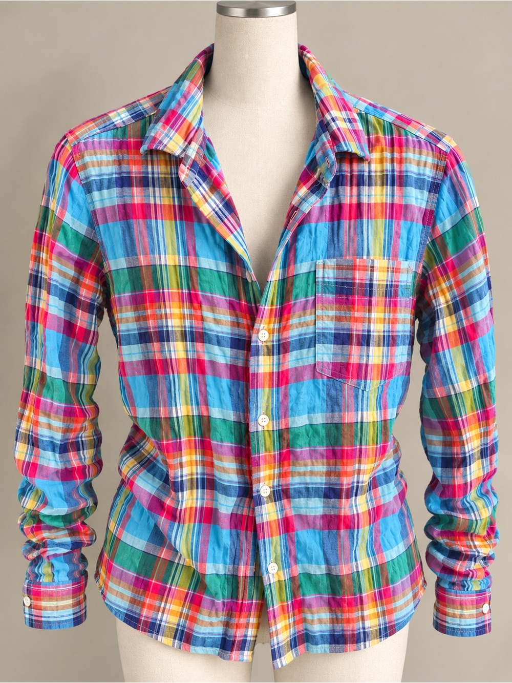 Frank & Eileen Multicolor Plaid Button-Down Shirt - Blue, Pink, Green, Yellow